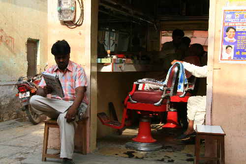 Bild Friseur Indien